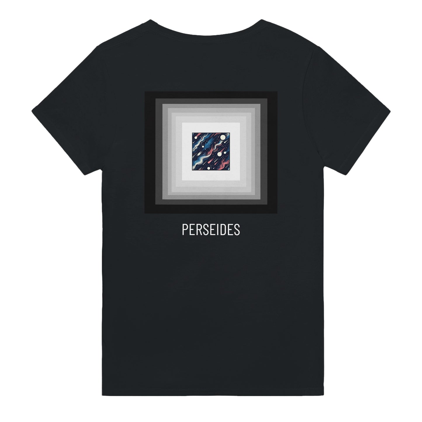 tshirt perséides noir motif infini