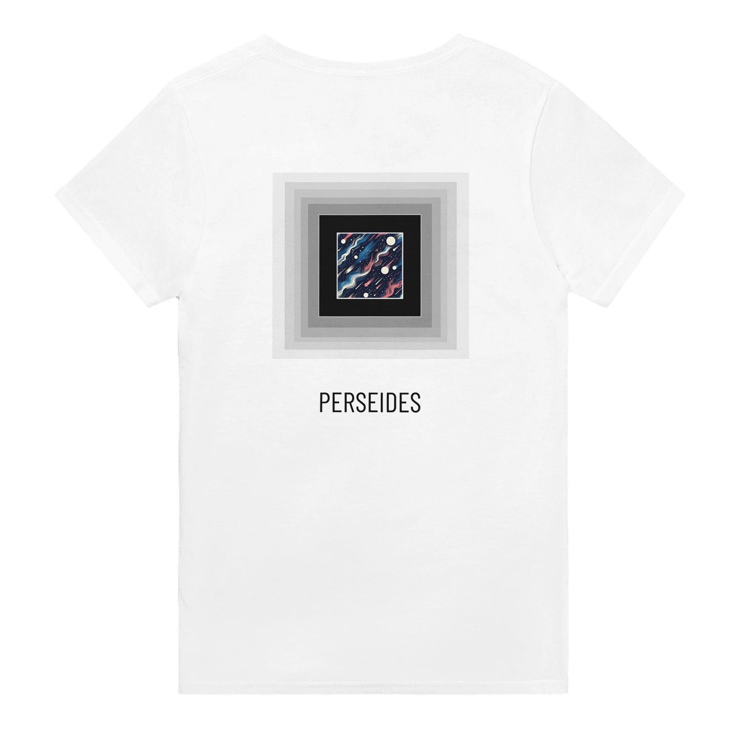 tshirt perséides blanc motif infini 