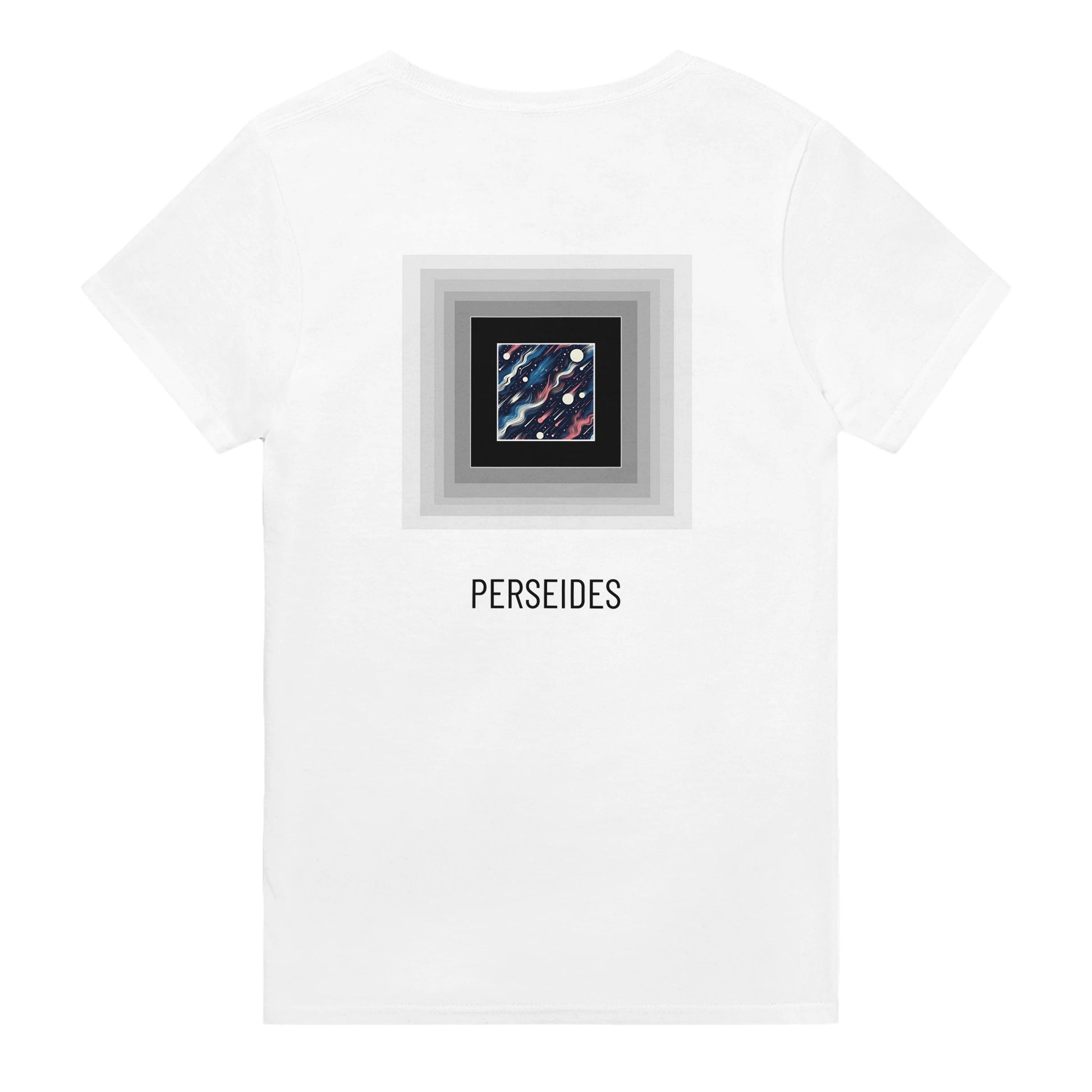 tshirt perséides blanc motif infini 