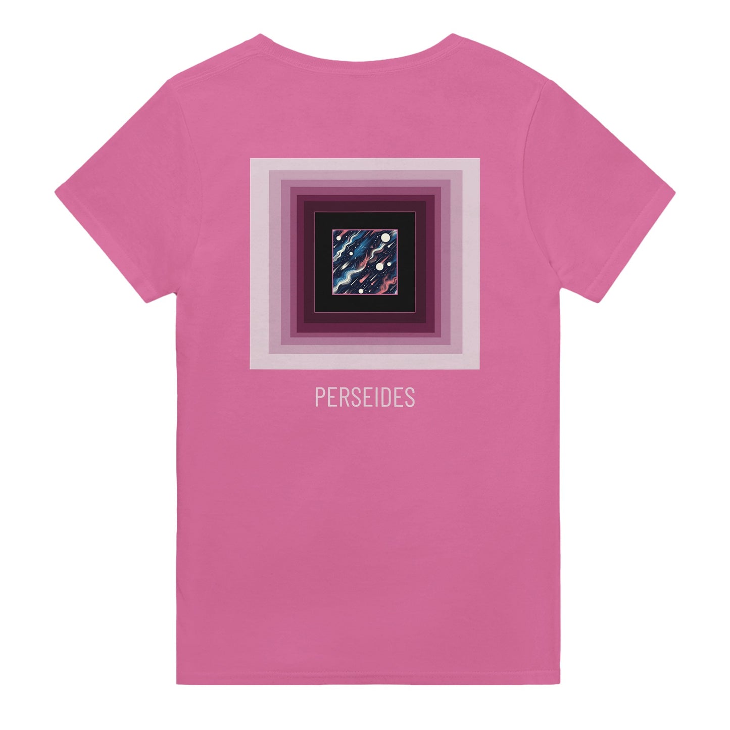 tshirt perséides rose foncé  motif infini 