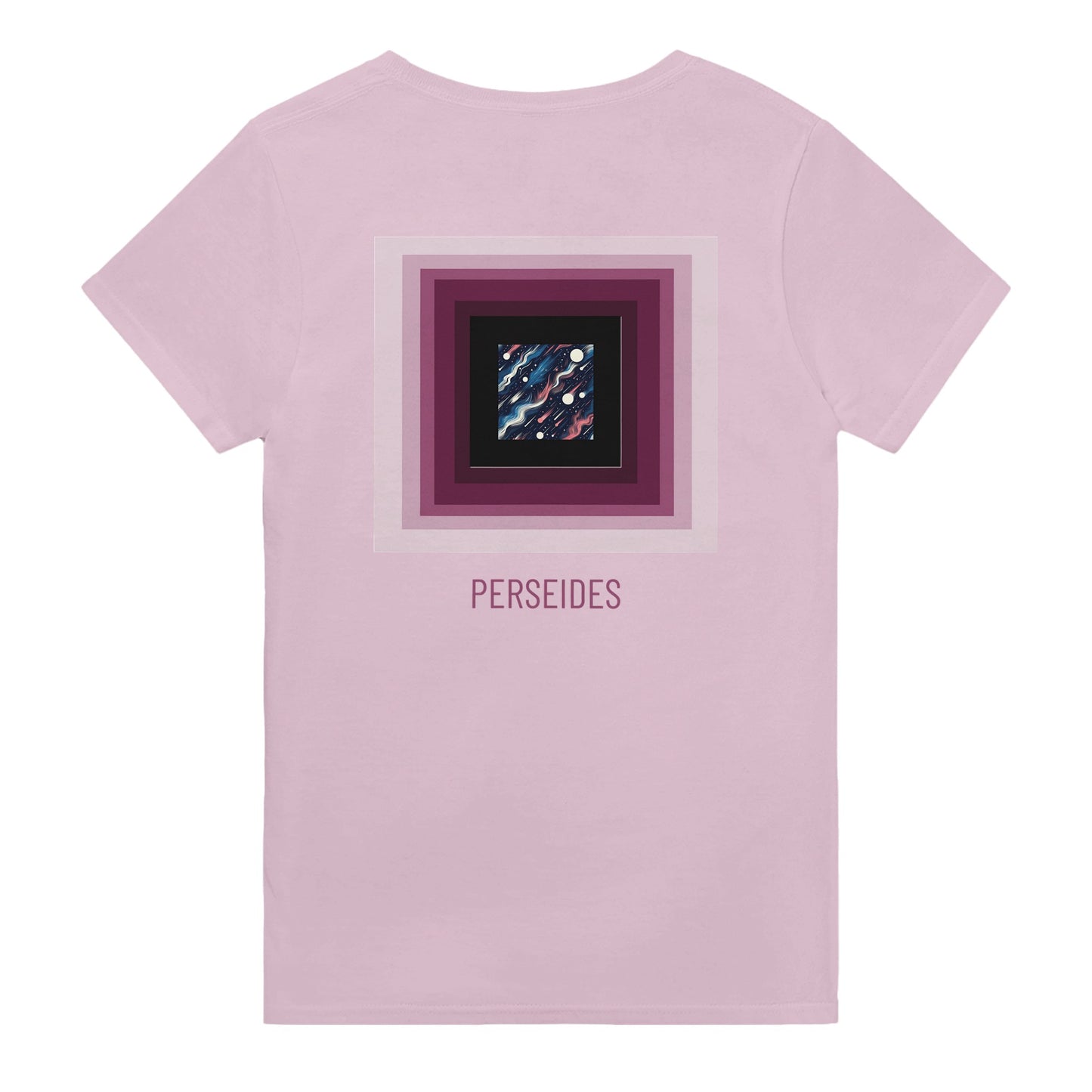 tshirt perséides rose motif infini 